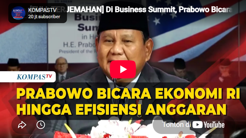 Di Business Summit, Prabowo Bicara Kunci Ekonomi RI hingga Efisiensi Anggaran